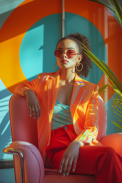 Ai Generiert, Frau, Modell, Sonnenbrille