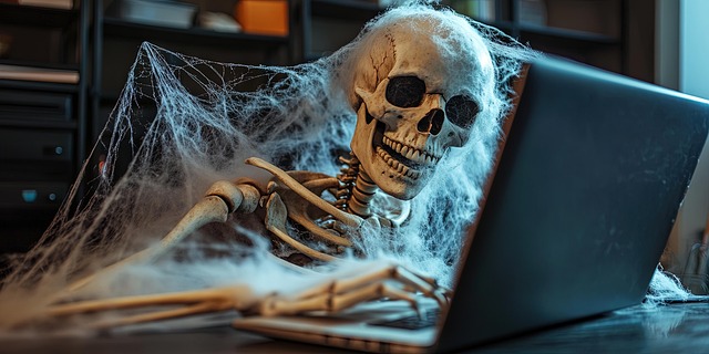 Free ai generated skeleton business illustration