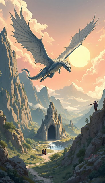 Free ai generated dragon fantasy illustration
