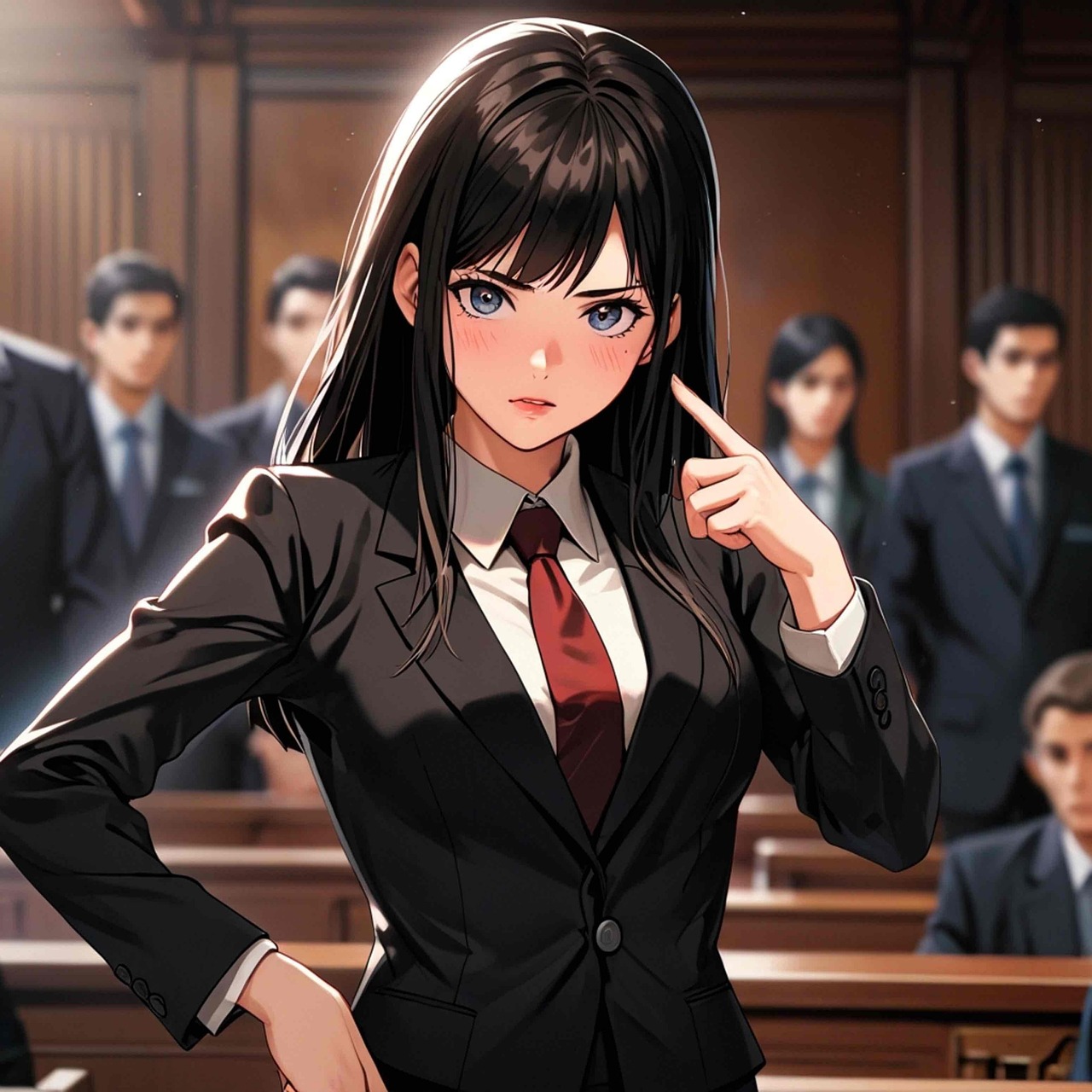 Download Ai Generated, Judge, Courtroom. Royalty-Free Stock ...