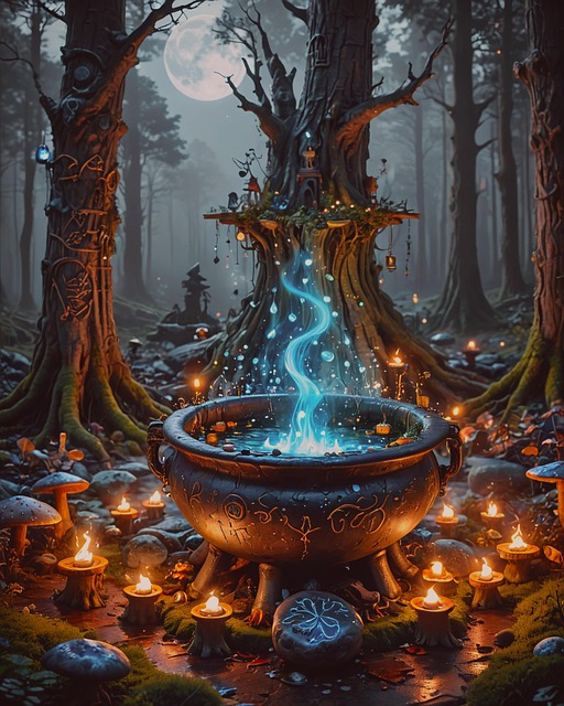 Free ai generated halloween boiler illustration