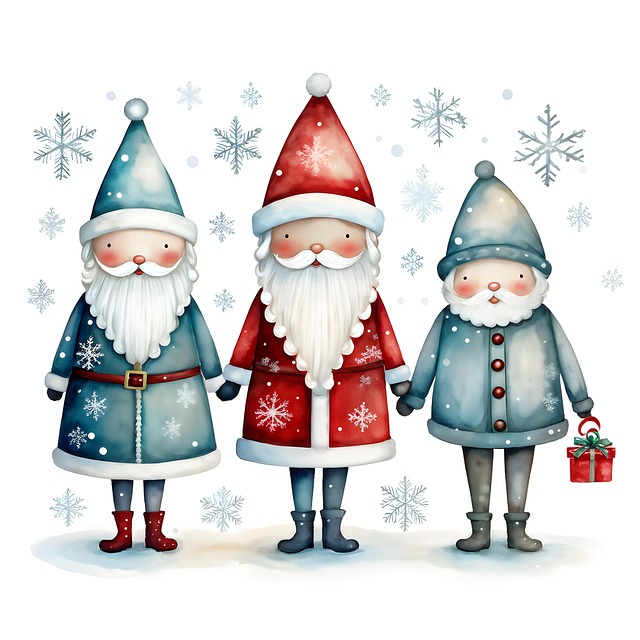 Free ai generated christmas elves illustration
