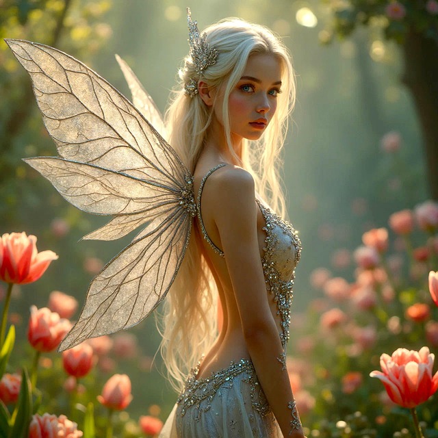 Free ai generated fairy beautiful illustration