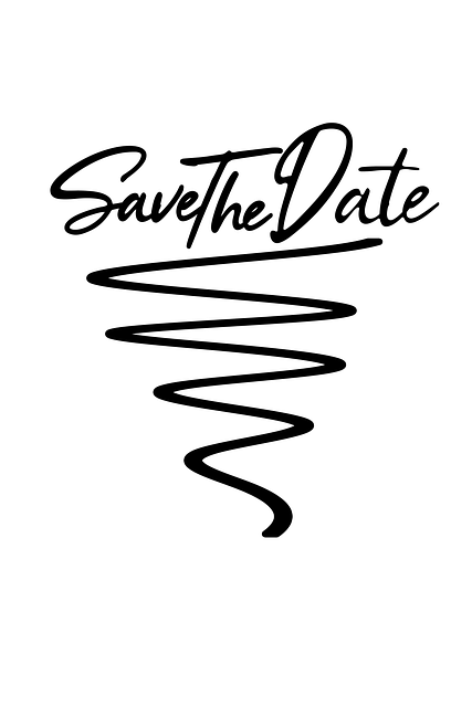 Free save the date date couple illustration