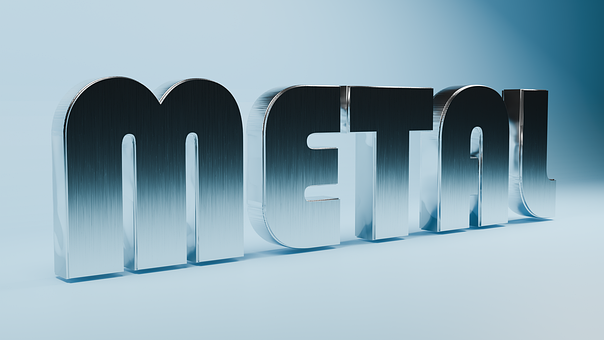 Metall, Hintergrund, Textur, Wörter, 3D