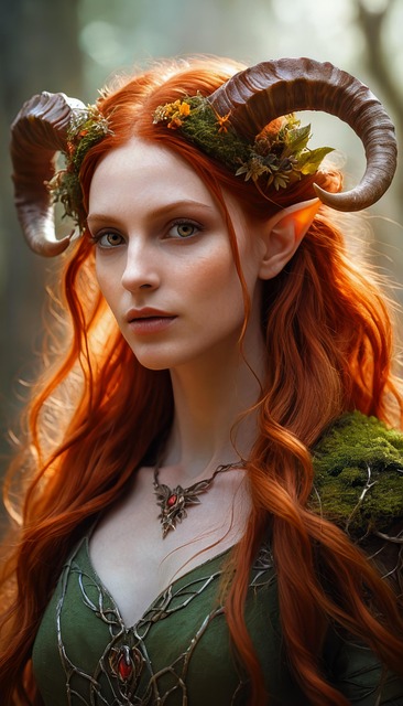 Free ai generated elf girl illustration