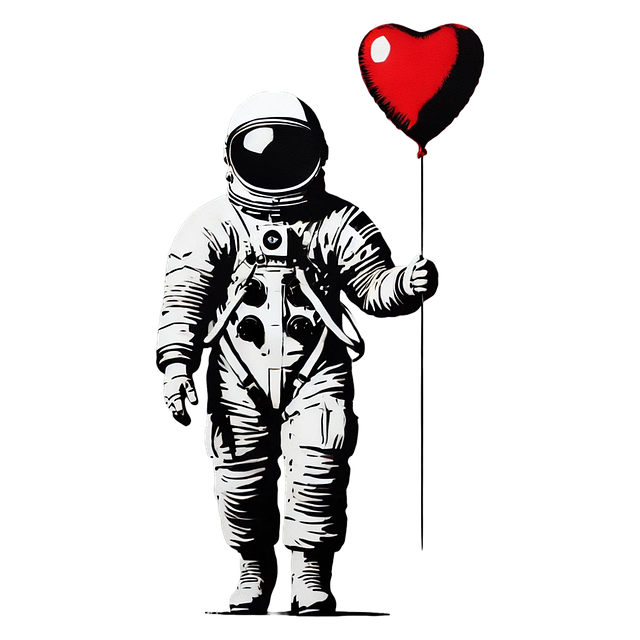 Ai Generiert, Kosmonaut, Herzballon
