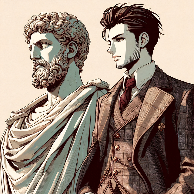Roman, Tinning, Gammel, Statue