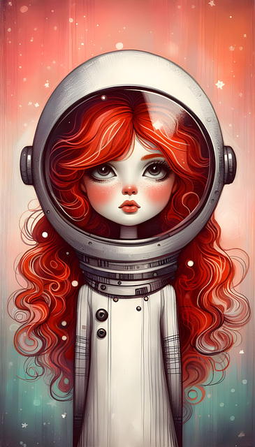 Free Ai Generated Redhead illustration and picture