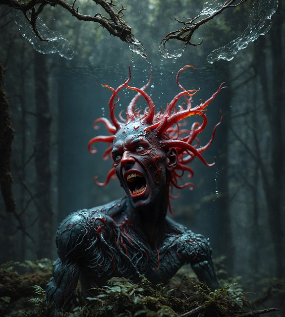 Free ai generated creature monster illustration