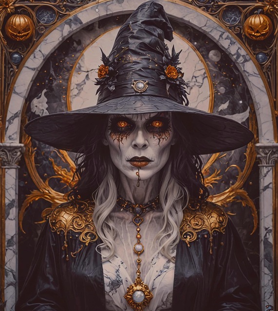 Free ai generated wicked witch monster illustration