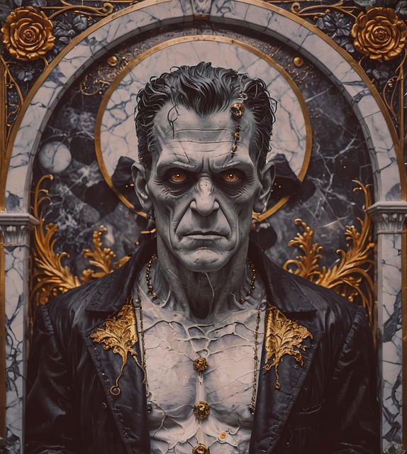 Free ai generated frankenstein monster illustration