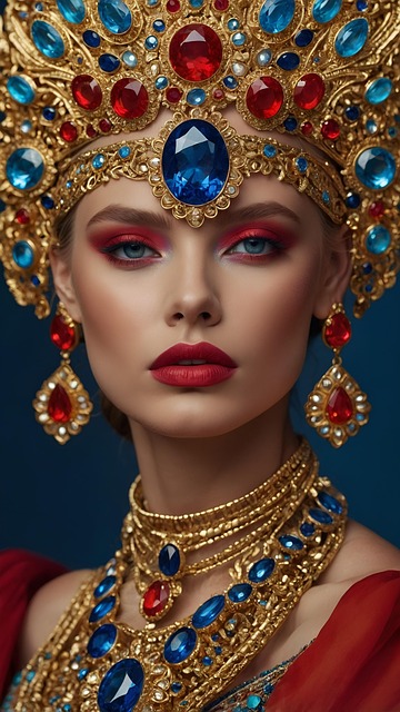 Free ai generated woman jewellery illustration
