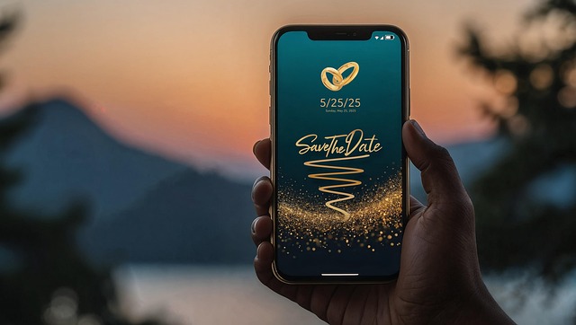 Free ai generated wedding invitation illustration