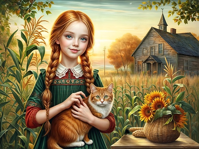 Download free HD stock image of Ai Generated Girl Free ai generated girl animal illustration