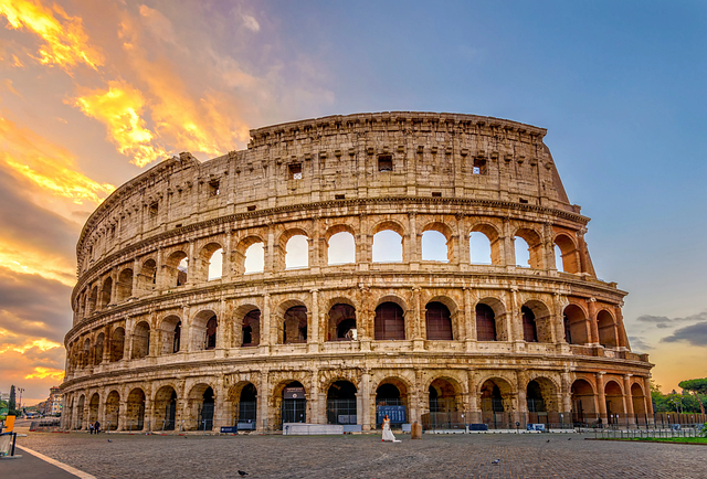 Free colosseum landmark ancient illustration