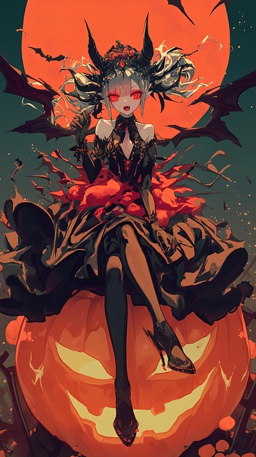 Free ai generated woman gothic illustration