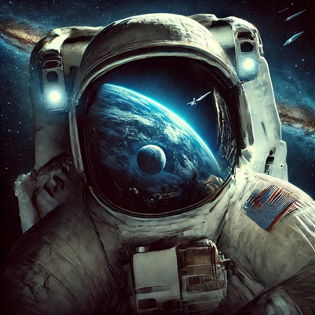 Ai Generiert, Astronaut, Sterne, Erde