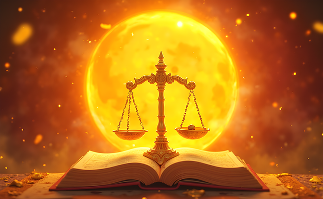 Free ai generated libra horizontal illustration