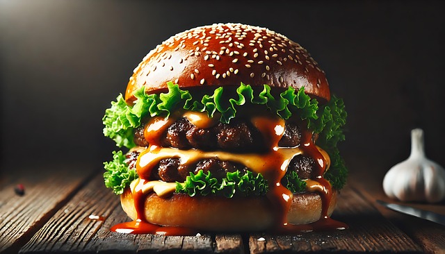 Ai Generiert, Burger, Gourmet, Käse