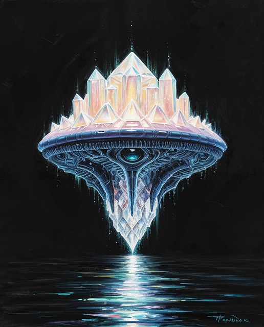 Free ai generated ufo extraterrestrial illustration