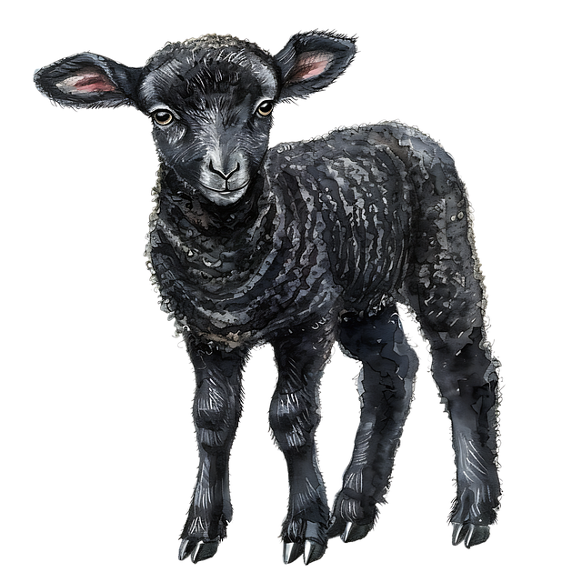 Free ai generated lamb sheep illustration