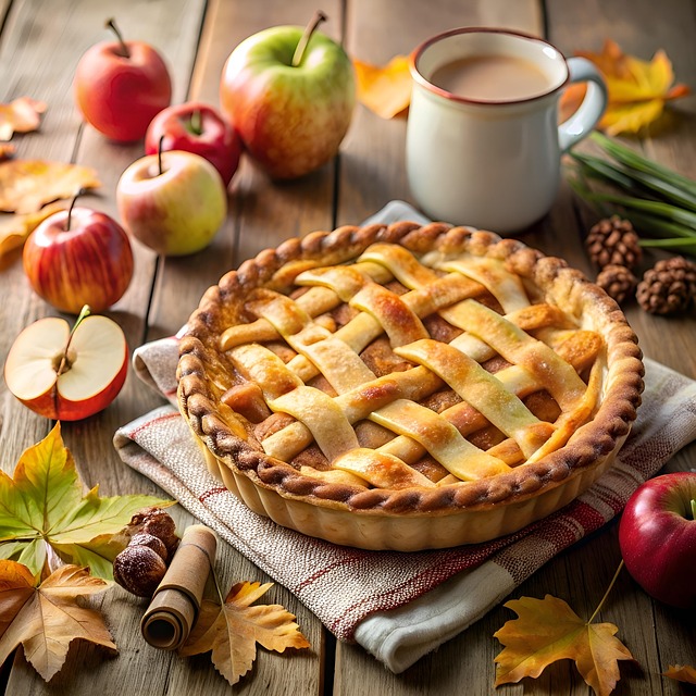 Free ai generated pie apple pie illustration
