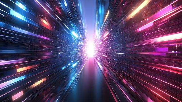 Free ai generated fast lines network illustration
