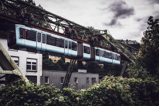 Hängebahn, Eisenbahn, Zug, Transport