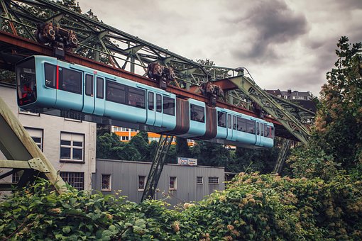 Hängebahn, Eisenbahn, Zug, Transport
