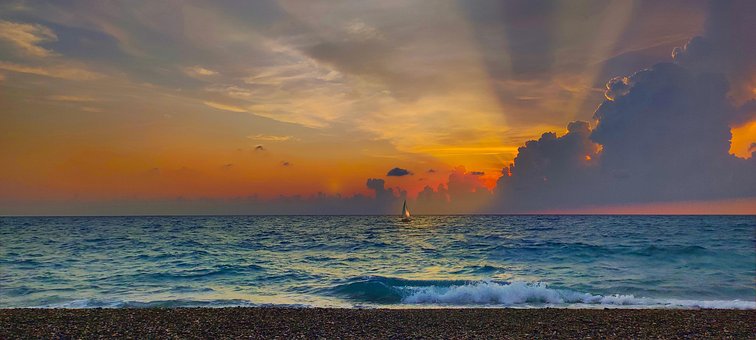 Free Sunset Beach photo and picture