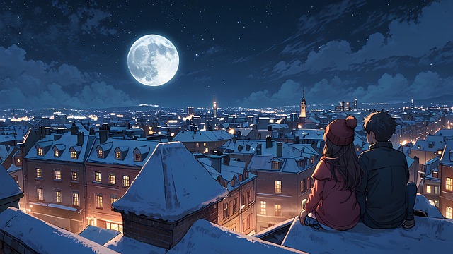 Free Winter Night illustration and picture