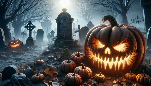 Ai Generiert, Halloween, Kürbislaterne