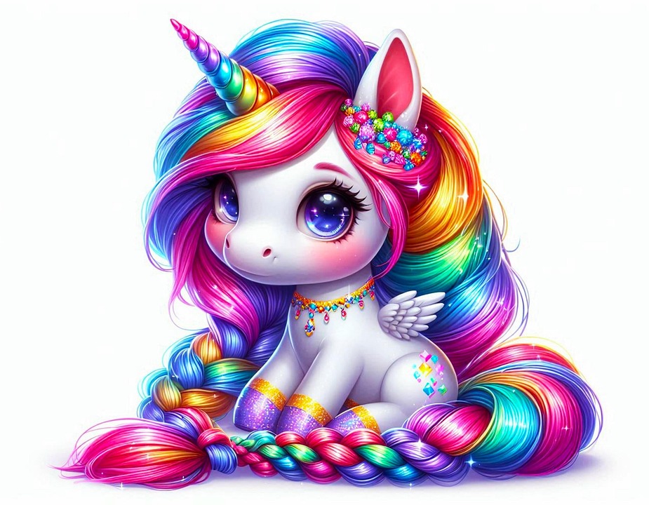 Download Ai Generated, Unicorn, Cute. Royalty-Free Stock Illustration ...