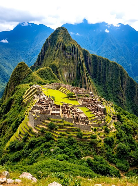 Free ai generated andes mountains machu picchu illustration