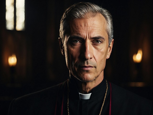 Free ai generated man priest illustration