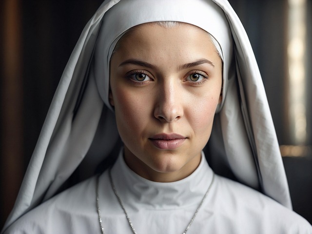 Free ai generated woman nun illustration