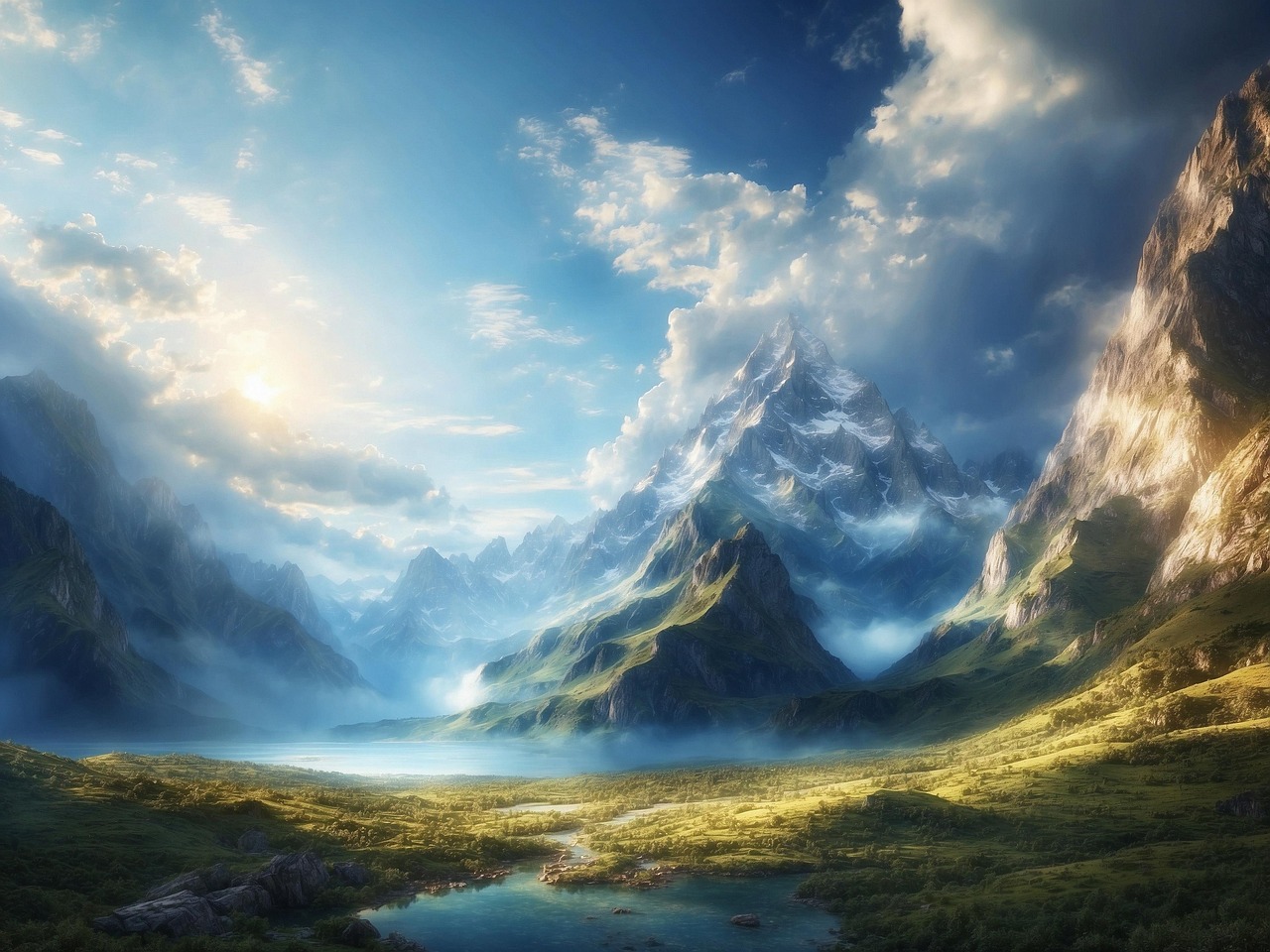 Ai产生的 山 秋天 - Pixabay上的免费图片