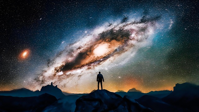 Free ai generated universe man illustration