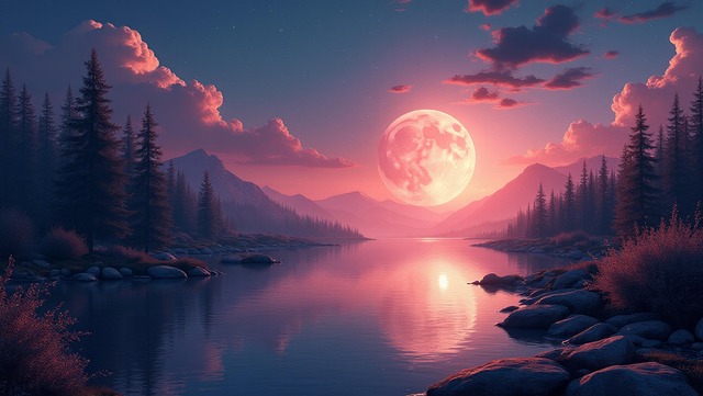 Free ai generated misty landscape scenery illustration
