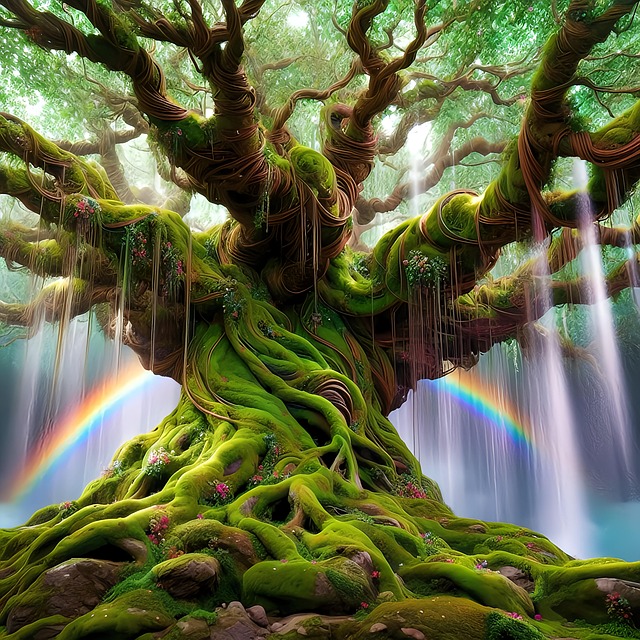Download Tree, Roots, Rainbow. Royalty-Free Stock Illustration Image ...