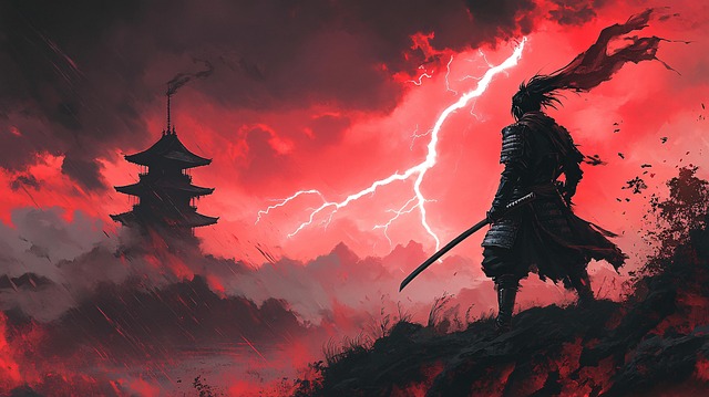 Free ai generated samurai warrior illustration