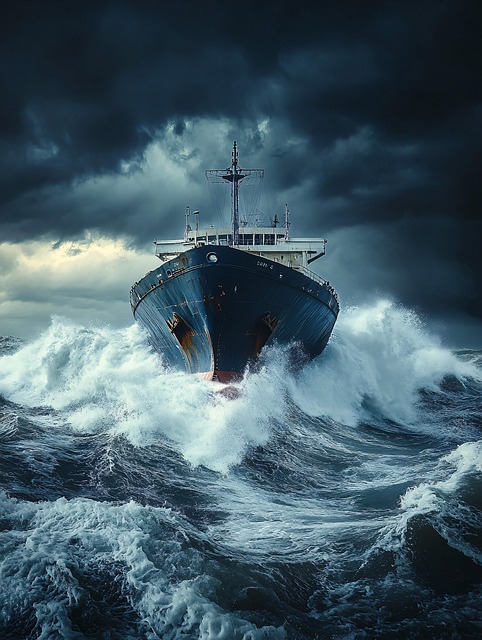 Free ai generated cargo ship illustration