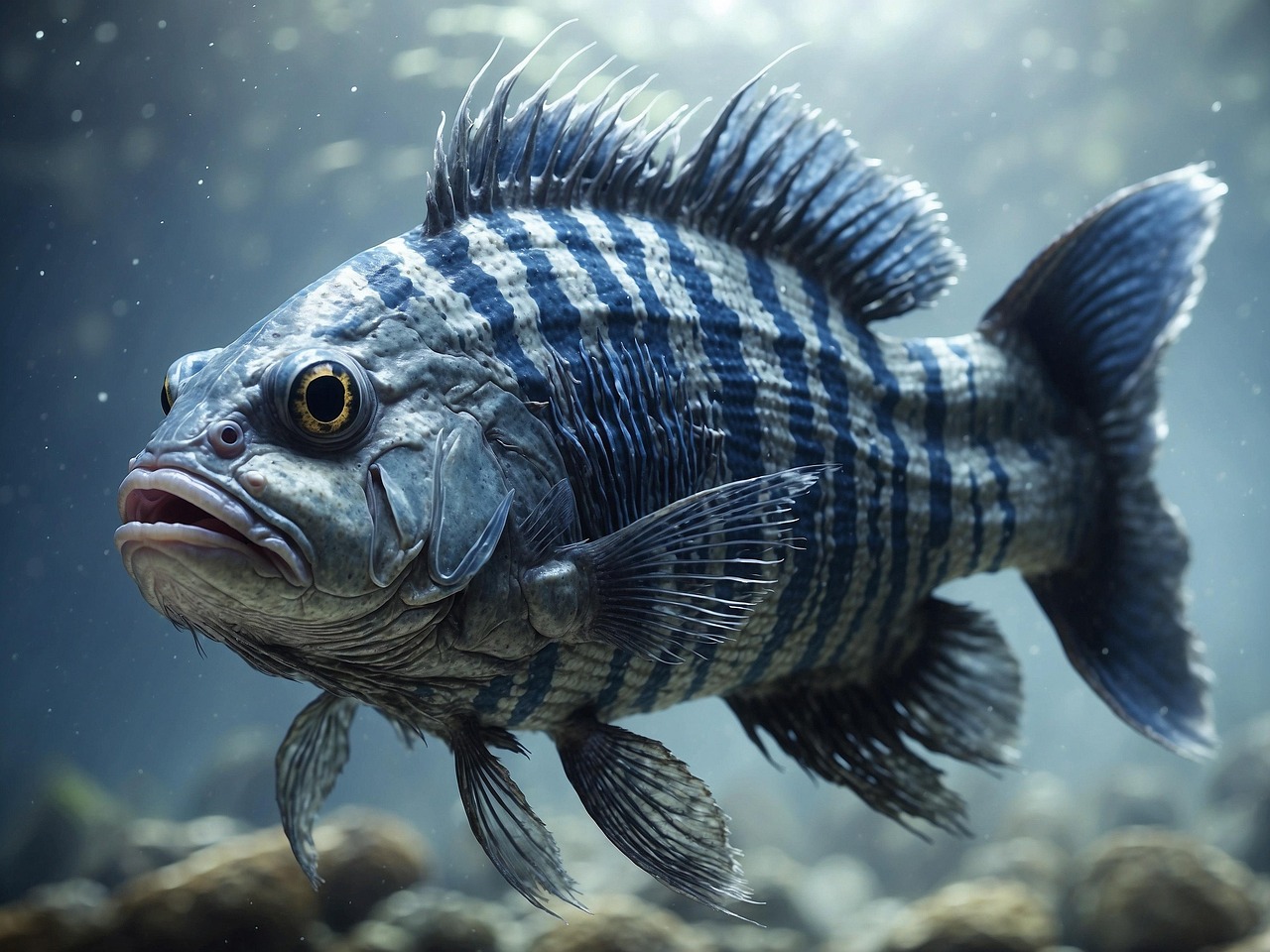 Download free HD stock image of Ai Generated Fish Free ai generated fish animal illustration