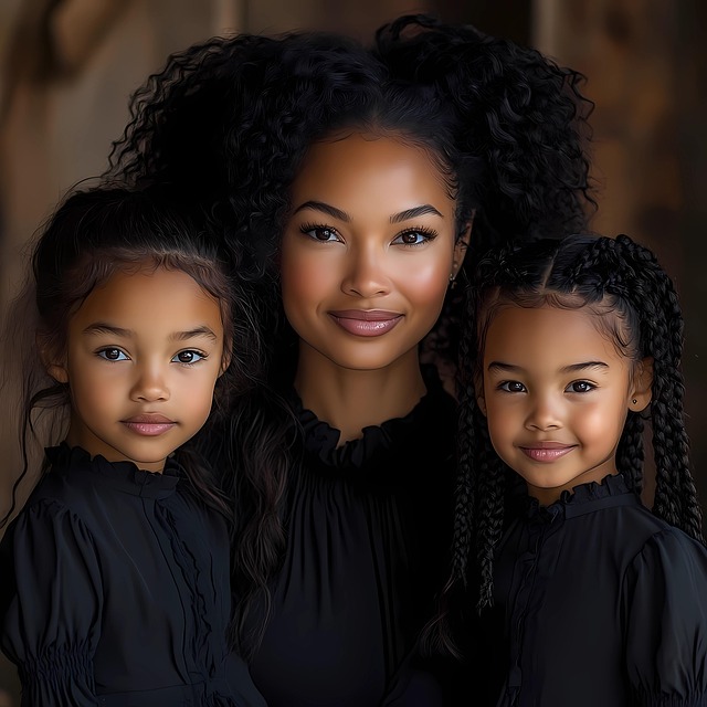 Ai Gerado, Mulher Negra, Mãe E Filhas