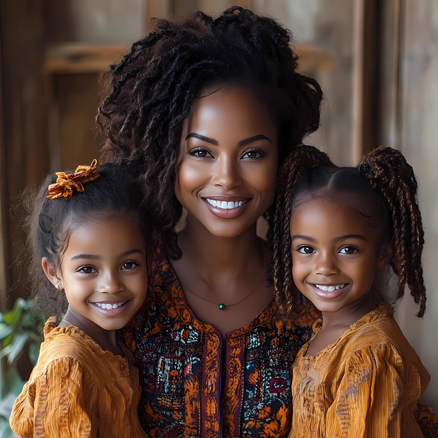 Ai Gerado, Mulher Negra, Mãe E Filhas