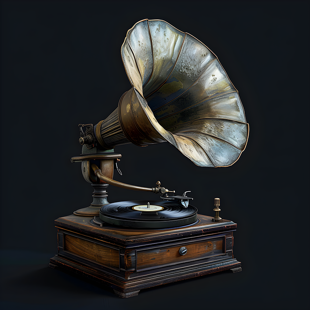 Download free HD stock image of Ai Generated Gramophone Free ai generated gramophone music illustration