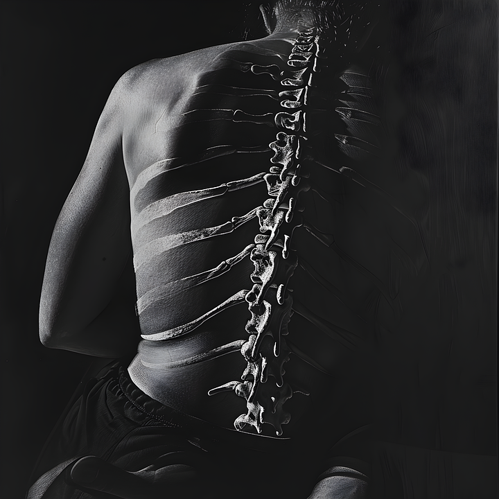 View of Download Ai Generated, Spine, Rear. Royalty-Free Stock Illustration ...