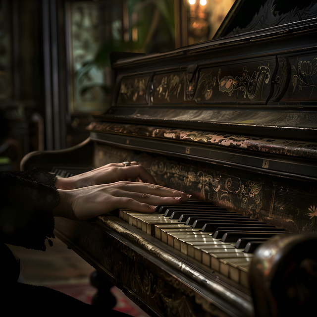 Free ai generated piano music illustration