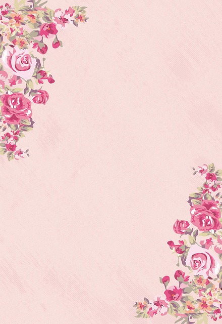 Free invitation flowers card illustration